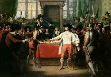 Cromwell upplöser det långa parlamentet
